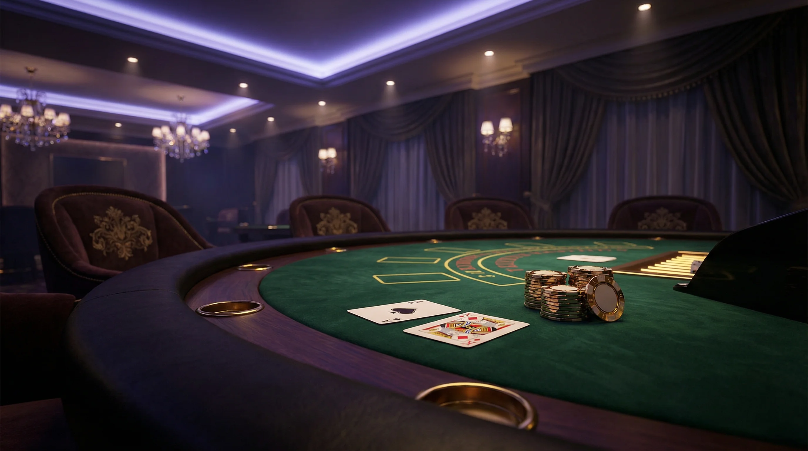Mesa de Blackjack 21 pontos no cassino betboom